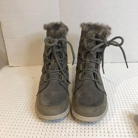 SOREL EXPLORER JOAN INSULATED SUEDE LACED UP BOOT SIZE 8.5 - Picture 1 of 10